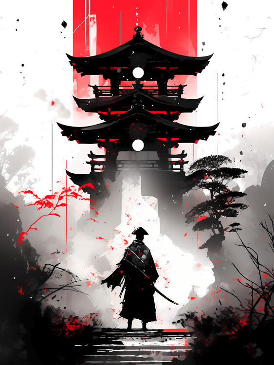Плакат Japanese Samurai Warrior