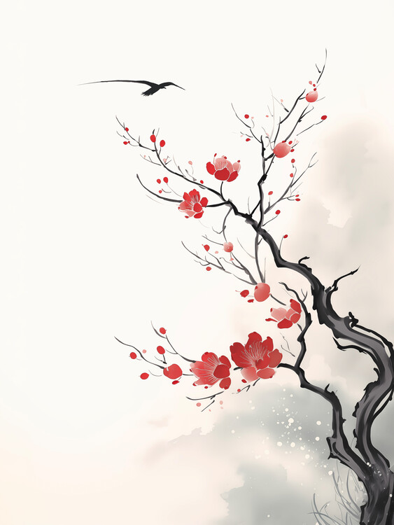 Плакат Japanese Sakura Blossom