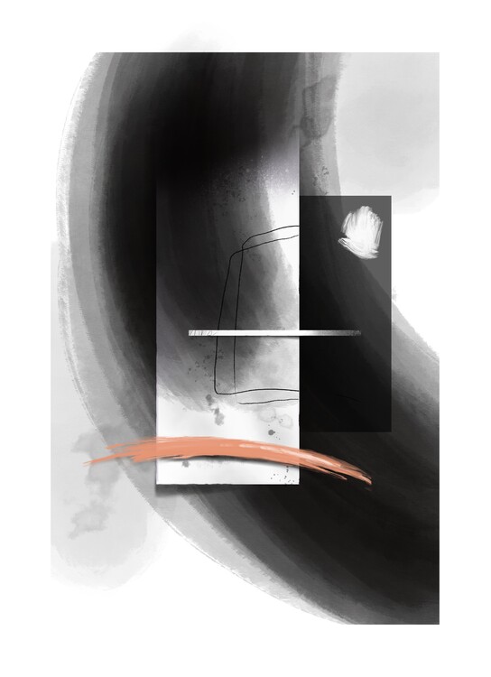 Плакат Momo 2024 modern abstract paunting