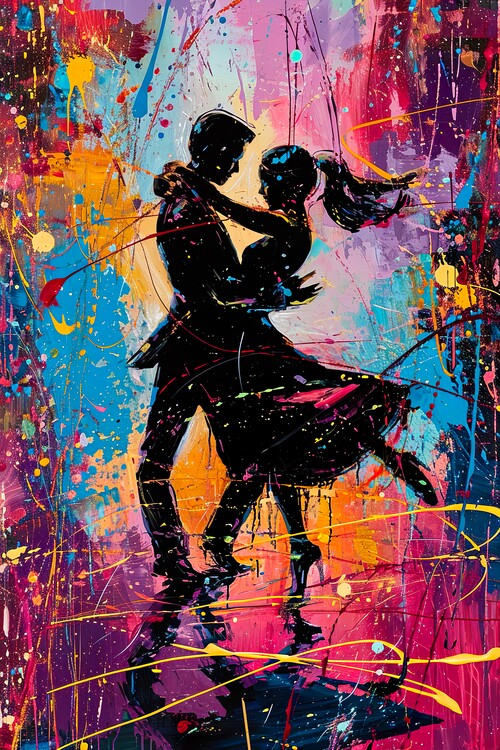 Плакат Dancing in Paint
