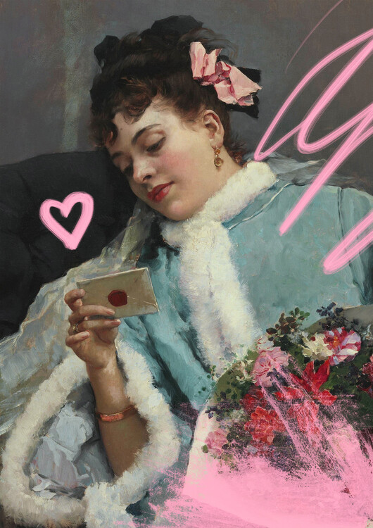 Schilderij op canvas Loveletterr Ratioiso