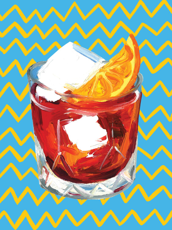 Poster Negroni Blue