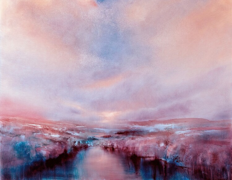 Poster Light space - purple light