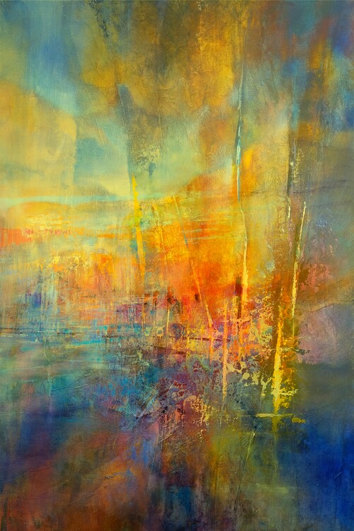 Poster The port - golden evening light
