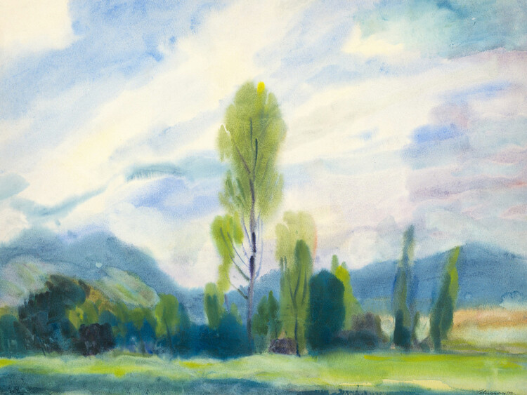 Плакат Landscape below the low Tatras (Spring) - Zolo Palugyay