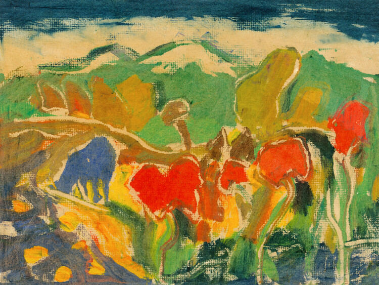 Плакат Summer Afternoon in the Mountains (Abstract) - Zolo Palugyay