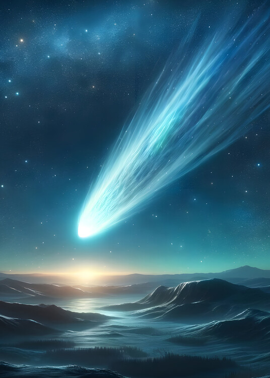 Poster A comet passing on the sky