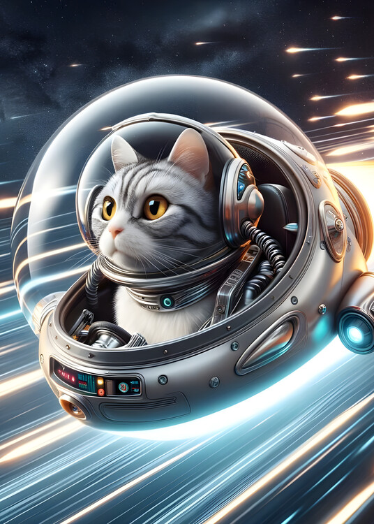 Плакат The Lightspeed Cat