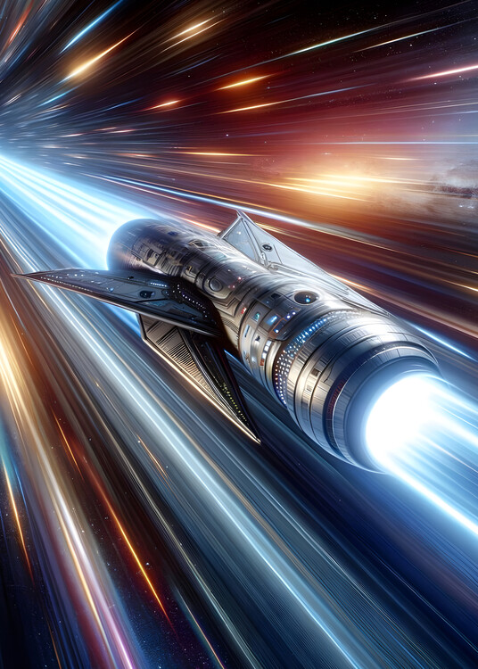 Плакат Lightspeed Spacecraft