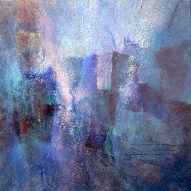 Póster Dancing cubes in early morning light