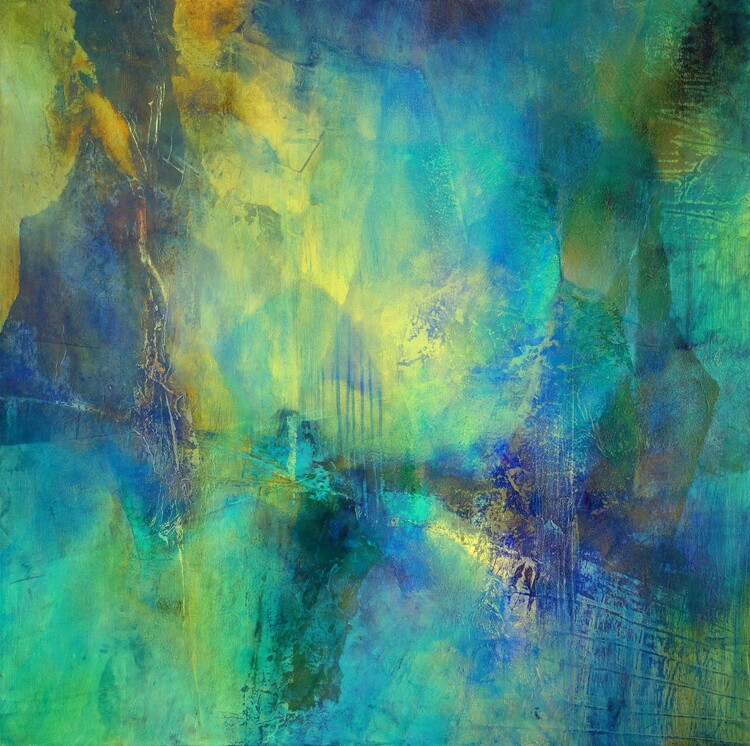 Плакат Blue and gold are dancing salsa