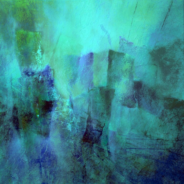 Плакат dancing shapes - translucent water of the South Seas