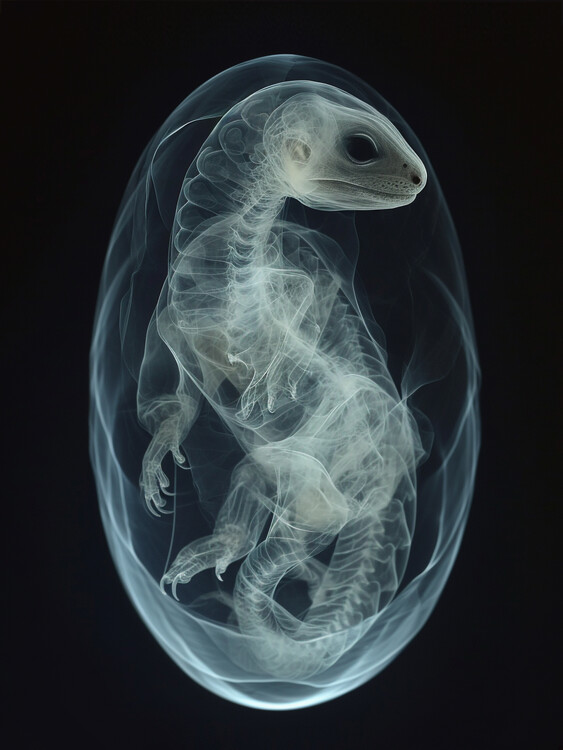 Canvas Print Translucent Dragon Egg