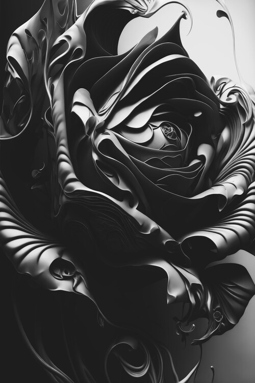 Poster Dark rose