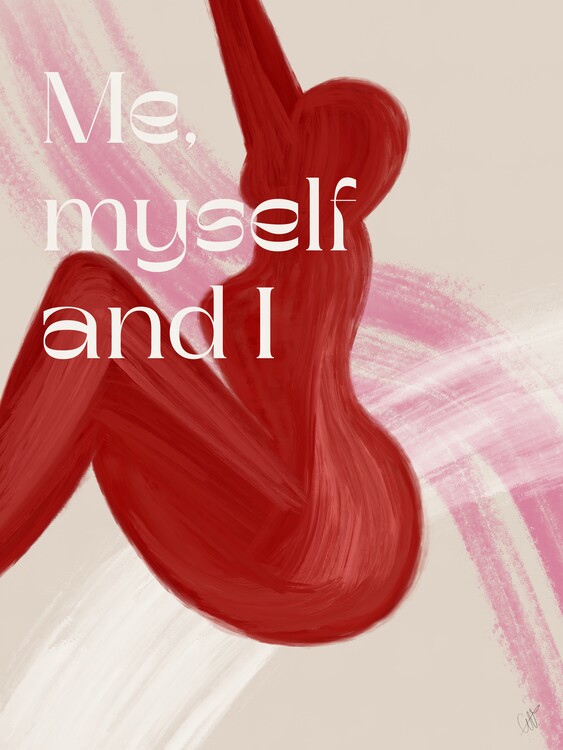 Poster Red Woman