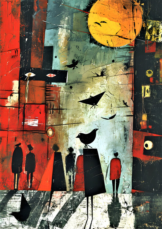 Poster Theater of Absurd Abstract Wall Art