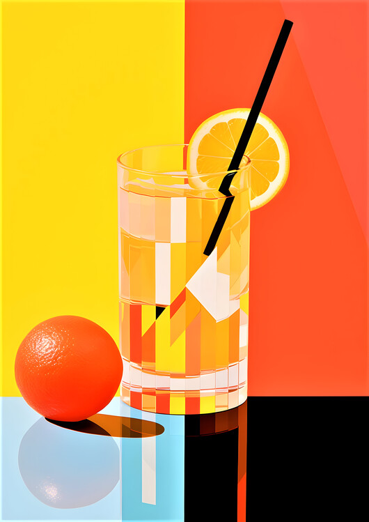 Poster Orange Lemonade Drink