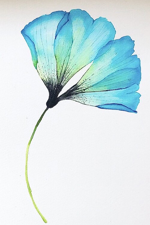 Плакат Blue flower