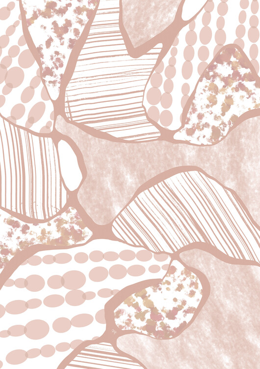 Plakat Abstract Pink Collage