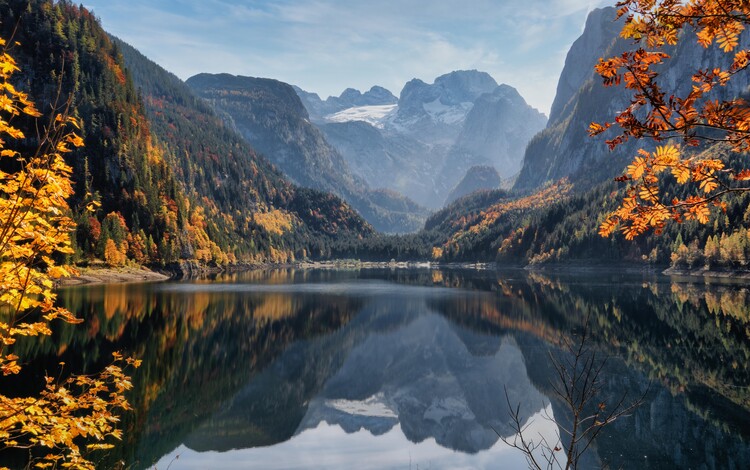 Poster Lake at autumn in Austria