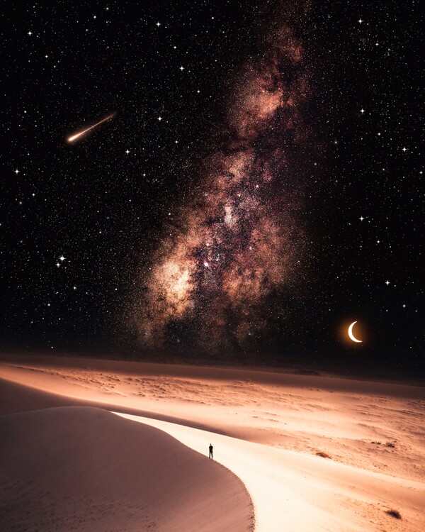 Plagát Desert Brown Milky Way