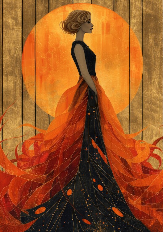 Poster Art Deco Gold Poster Print