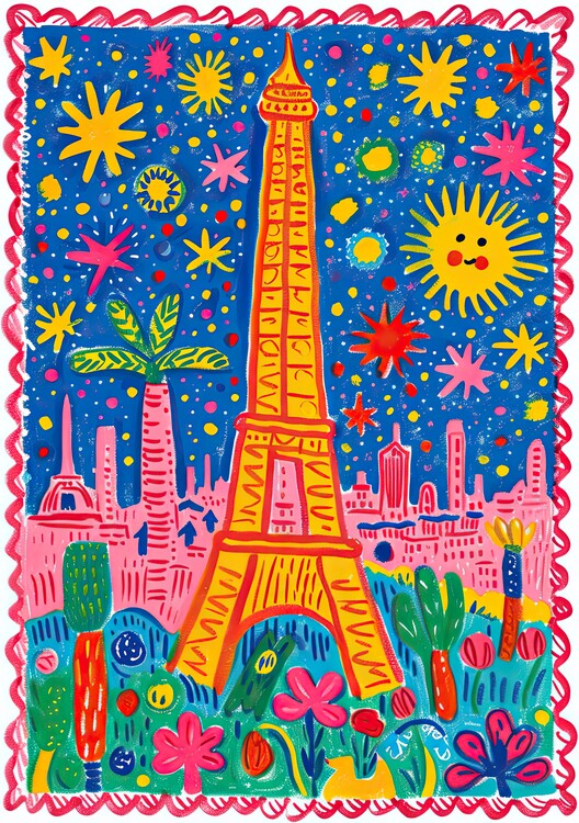 Poster Eiffel Tower Paris