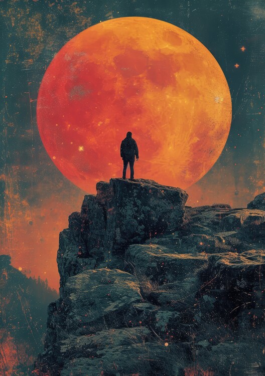 Poster Moon Night Poster Print