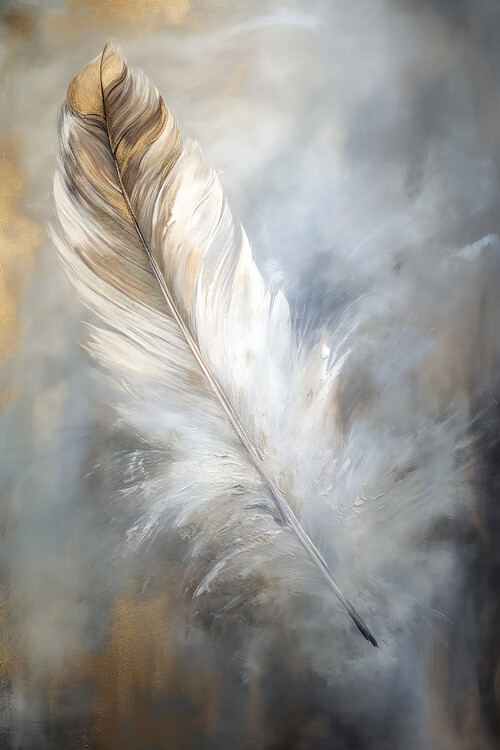 Poster Floating Feathers