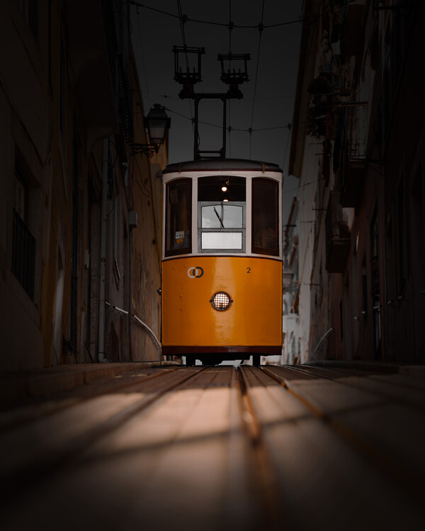 Canvas Print Električka Lisabon Tram Lisbon
