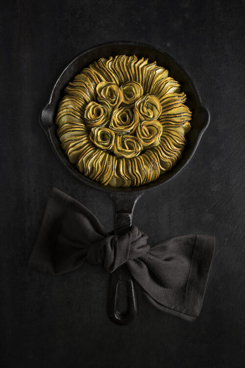 Levně Plakát, Obraz - Yellow and green zucchini ratatouille flower, Diana Popescu, 26.7 × 40 cm