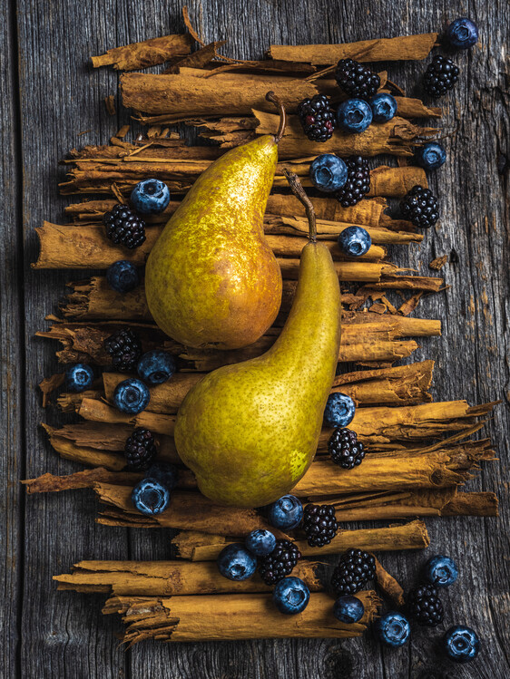 Плакат Pears and cinammon