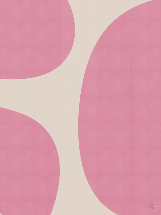 Plakát Pink Shapes