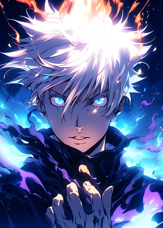 Canvas Print Silver hair