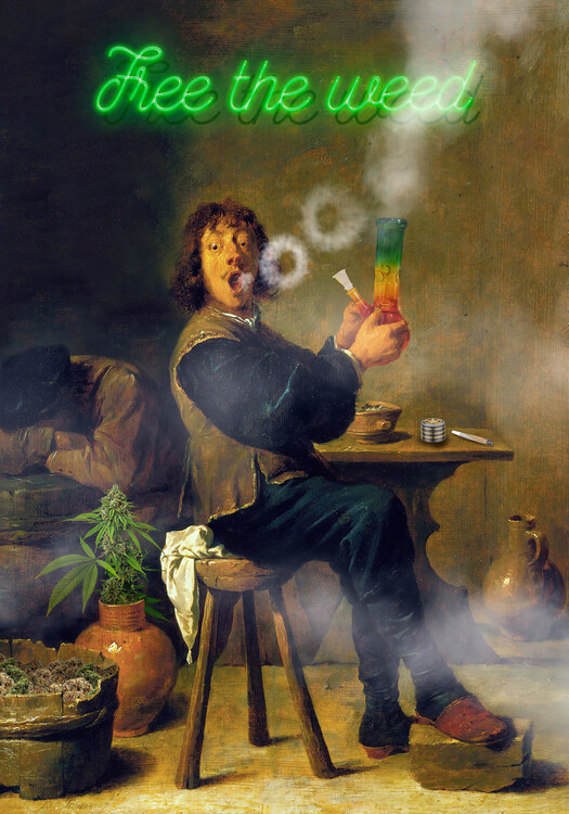 Póster Free The Weed