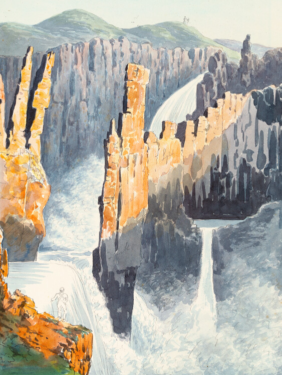 Плакат Falls of Wilberforce, Hood River - Charles Hamilton Smith