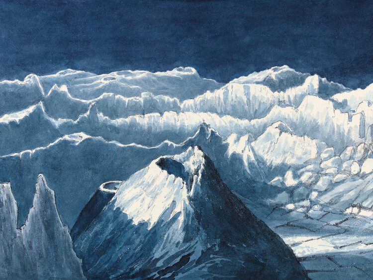 Плакат Lunar Crater - Charles Hamilton Smith