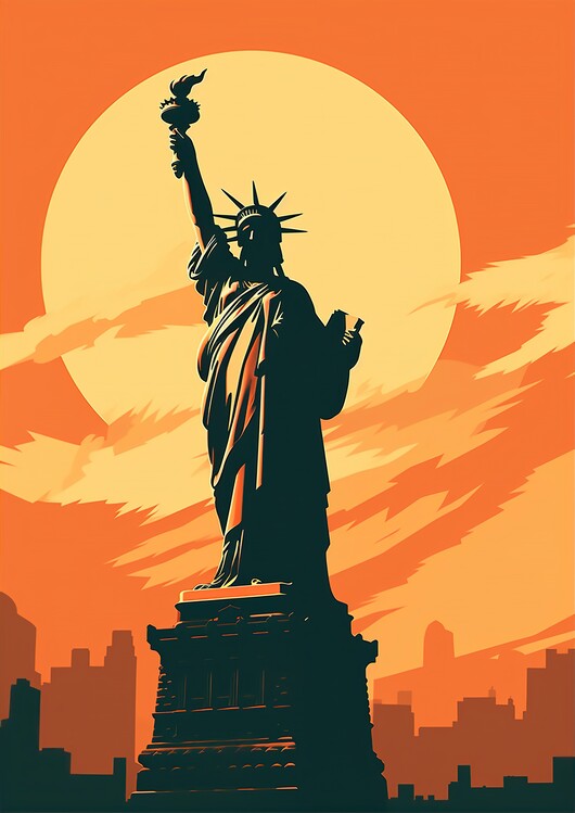 Plakát Liberty Statue New York City
