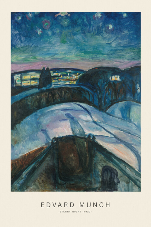 Плакат Starry Night (Special Edition) - Edvard Munch
