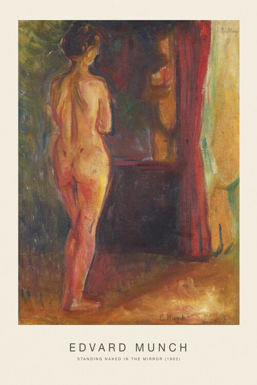 Плакат Standing Naked in the Mirror (Special Edition) - Edvard Munc