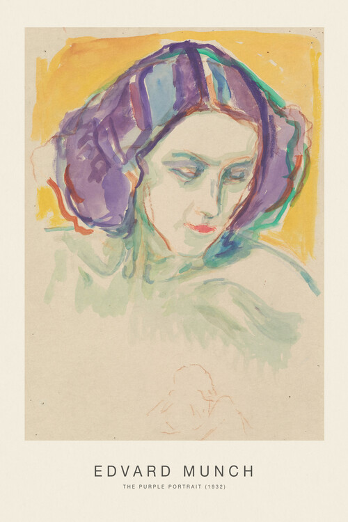 Плакат The Purple Portrait (Special Edition) - Edvard Munch