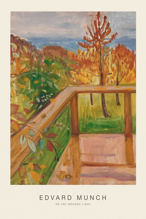 Плакат On the Veranda (Special Edition) - Edvard Munch