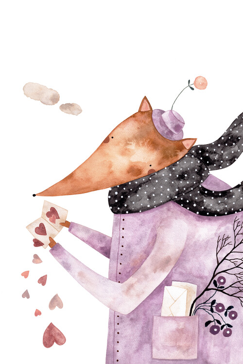 Poster Claudia Voglhuber - Valentines Fox