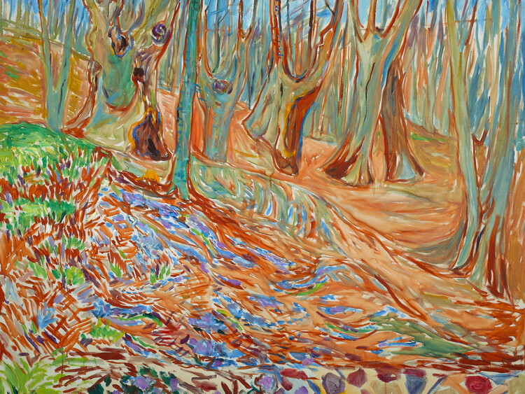 Tablou pe pânză Elm Forest in Spring