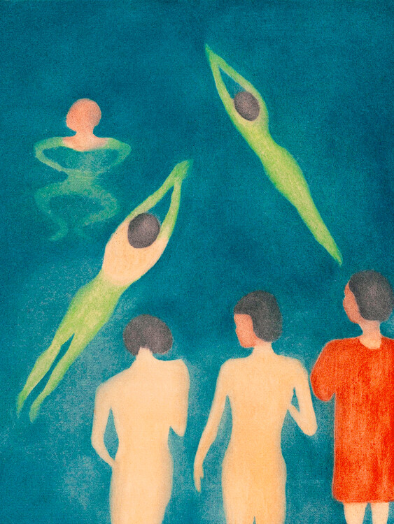 Poster Boys Bathing (Swimming Baths) - Edvard Munch