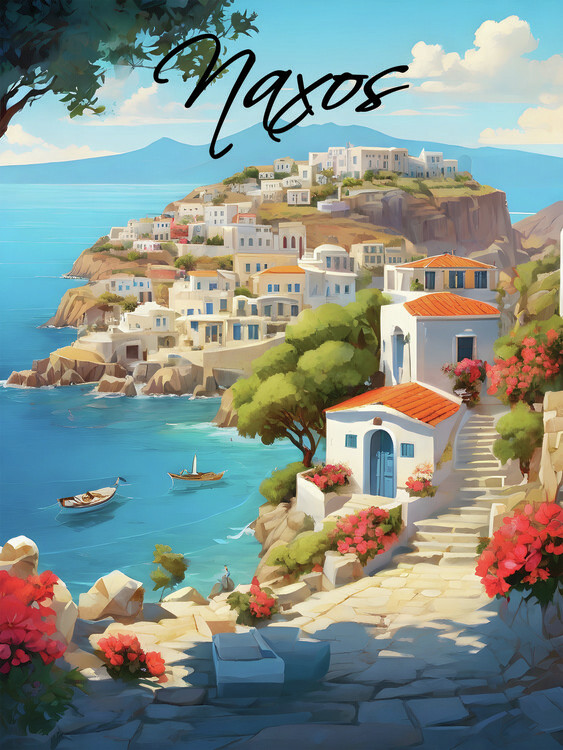 Plakát Naxos Greece