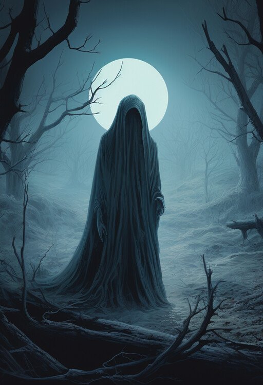 Poster Shadow in the woods, Black Ghost