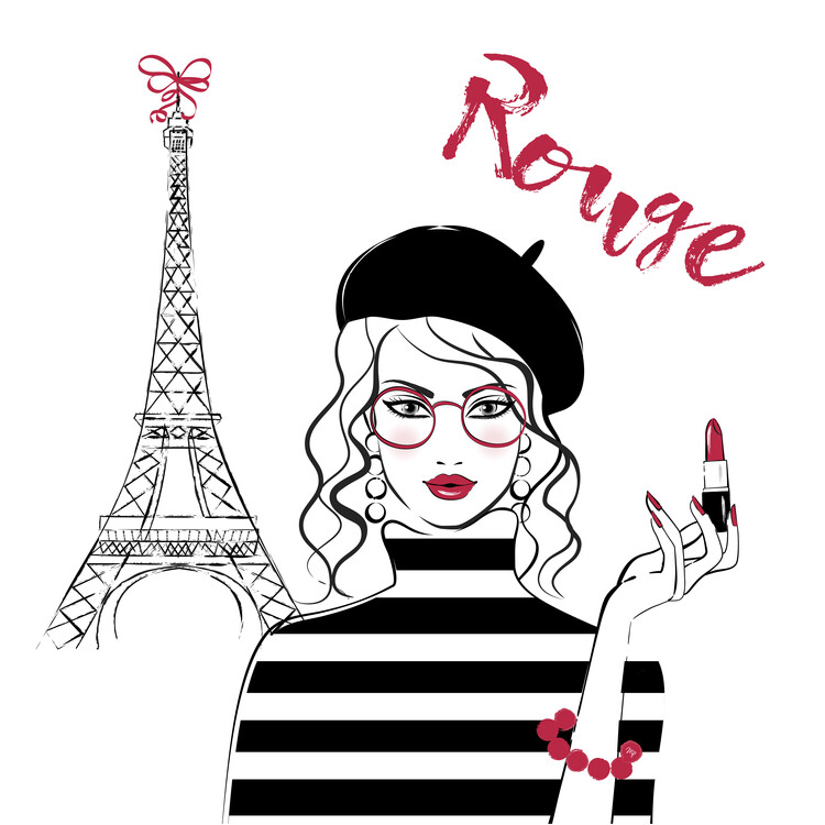 Poster Paris Rouge