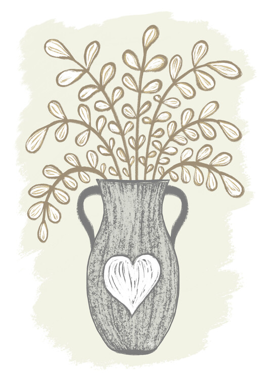 Плакат Spring botanical vase