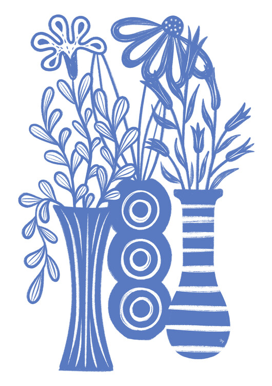 Poster Blue Tabletop